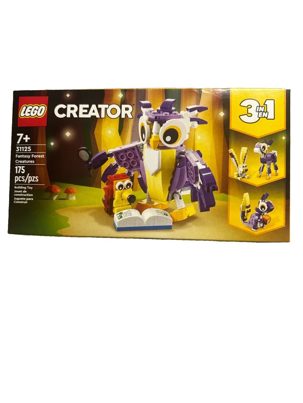 LEGO CREATOR: Fantasy Forest Creatures (31125)  Owl Hedgehog Squirrel Deer Bunny